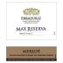 Errazuriz Max Reserva Merlot 2014 Front Label