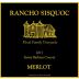 Rancho Sisquoc Merlot 2017 Front Label