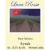Luna Rossa Winery Syrah 2014 Front Label