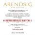 Arendsig Inspirational Batch 2 Grenache 2019 Front Label