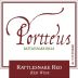 Portteus Vineyards Red 2010 Front Label