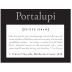 Portalupi Petite Sirah 2018 Front Label