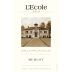 L'Ecole 41 Walla Walla Valley Estate Merlot 2021 Front Label
