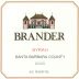 Brander Santa Barbara Syrah 2020 Front Label