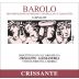 Crissante Alessandria Barolo Capalot 2016 Front Label