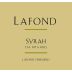 Lafond Lafond Vineyard Syrah 2013 Front Label