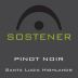 Sostener Pinot Noir 2016 Front Label