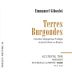 Emmanuel Giboulot Terres Burgondes Blanc IGP 2018 Front Label