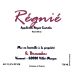 Domaine Georges Descombes Regnie 2015 Front Label