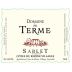 Domaine du Terme Cotes du Rhone Villages Sablet 2018 Front Label