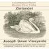 Joseph Swan Lone Redwood Ranch Zinfandel 2001 Front Label