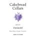 Cakebread Zinfandel 2011 Front Label