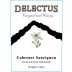 Delectus Inaugural Release Cabernet Sauvignon 2013 Front Label