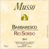 Musso Rio Sordo Barbaresco 2019 Front Label