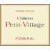 Chateau Petit Village 2018 Front Label