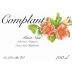 Complant Soberanes Vineyard Pinot Noir 2018 Front Label