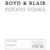 Boyd & Blair Potato Vodka Front Label