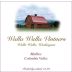 Walla Walla Vintners Malbec 2012 Front Label
