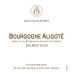 Jean-Claude Boisset Bourgogne Aligote Les Moutots 2017 Front Label