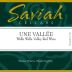 Saviah Une Vallee Red 2014 Front Label