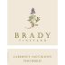 Brady Vineyard Cabernet Sauvignon 2016 Front Label
