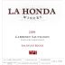 La Honda Winery Salinian Block Cabernet Sauvignon 2019 Front Label