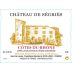 Chateau de Segries Cotes du Rhone 2016 Front Label