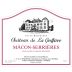 Chateau de La Greffiere Macon-Serrieres 2020 Front Label