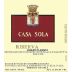 Fattoria Casa Sola Chianti Classico Riserva 2004 Front Label