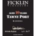 Ficklin 10 Year Tawny Port Front Label