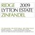 Ridge Lytton Estate Zinfandel 2009 Front Label