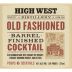 High West Distillery Barrel-Finished Old Fashioned Cocktail (375ML half-bottle) Front Label