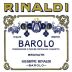 Giuseppe Rinaldi Barolo Brunate 2015 Front Label