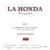 La Honda Winery Salinian Block Cabernet Sauvignon 2021 Front Label