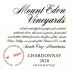 Mount Eden Vineyards Estate Chardonnay 2020 Front Label