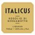 Italicus Rosolio Di Bergamotto Liqueur Front Label