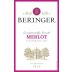 Beringer Merlot 2011 Front Label