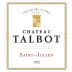 Chateau Talbot 2022 Front Label