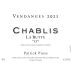 Patrick Piuze Chablis La Butte O 2021 Front Label