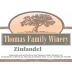 The Thomas Family Winery Zinfandel 2003 Front Label