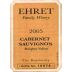 Ehret Family Winery Cabernet Sauvignon 2005 Front Label