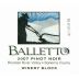 Balletto Winery Winery Block Pinot Noir 2007 Front Label