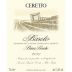 Ceretto Barolo Bricco Rocche 2021 Front Label