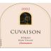 Cuvaison Syrah 2002 Front Label