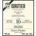 Isautier 16 Year Reunion Island Sugarcane Rum Front Label