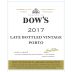 Dow's Late Bottled Vintage 2017 Front Label