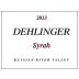 Dehlinger Syrah 2013 Front Label