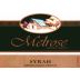 Melrose Wines Syrah 2012 Front Label
