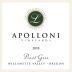 Apolloni Vineyards L Pinot Gris 2018 Front Label