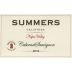 Summers Estate Cabernet Sauvignon 2016 Front Label